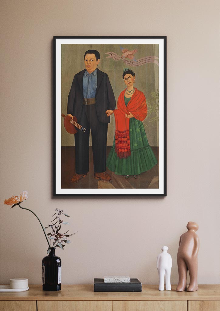 Frida Kahlo and Diego Rivera Art Print