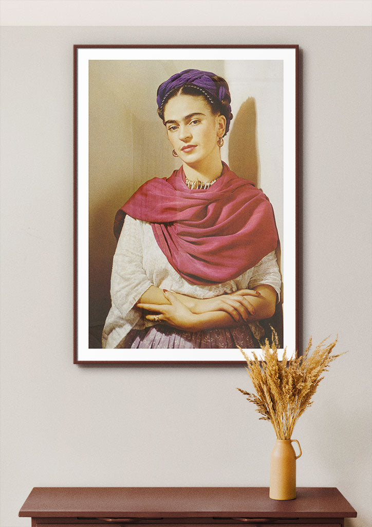 Frida Kahlo Colour Portrait Poster