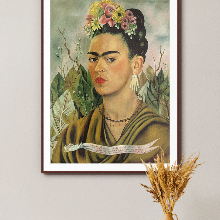Frida Kahlo Self-Portrait with Thorn Necklace