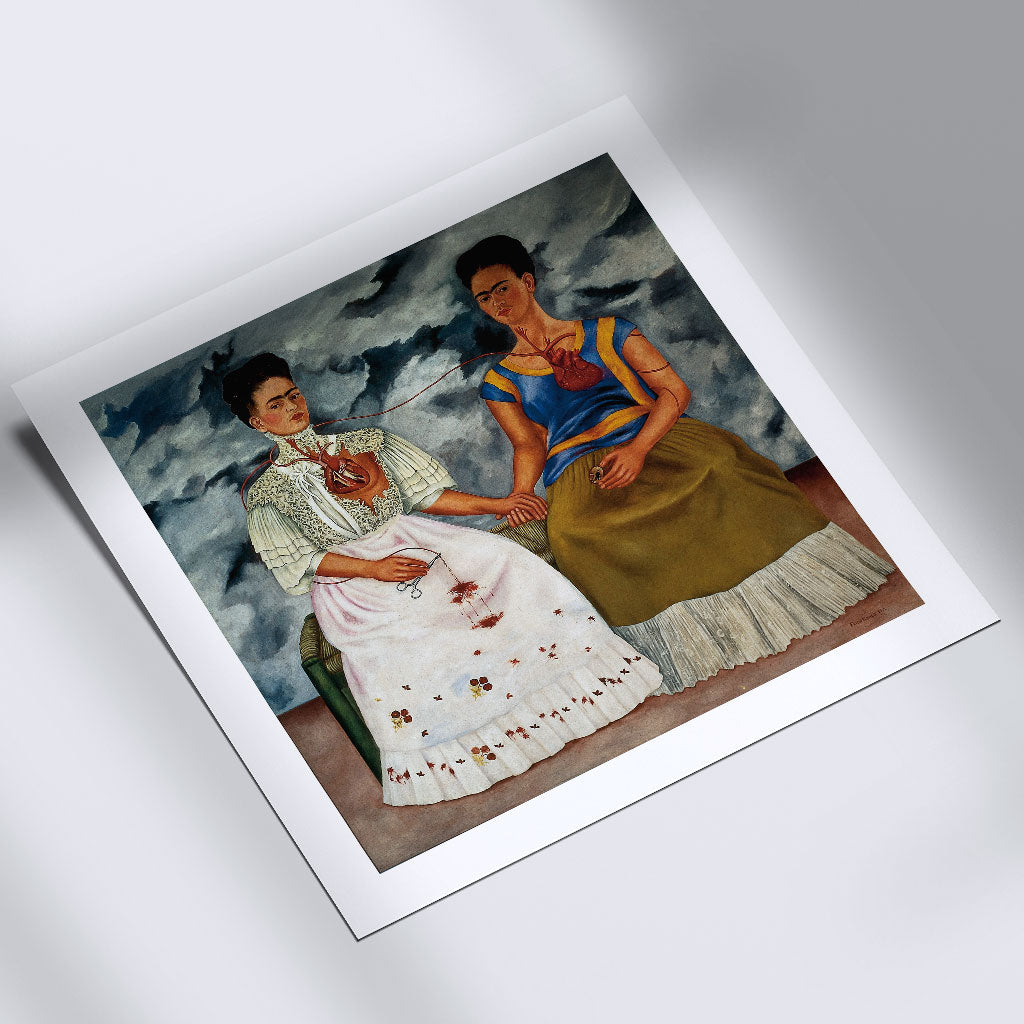 Frida Kahlo Square Art Print - Two Fridas