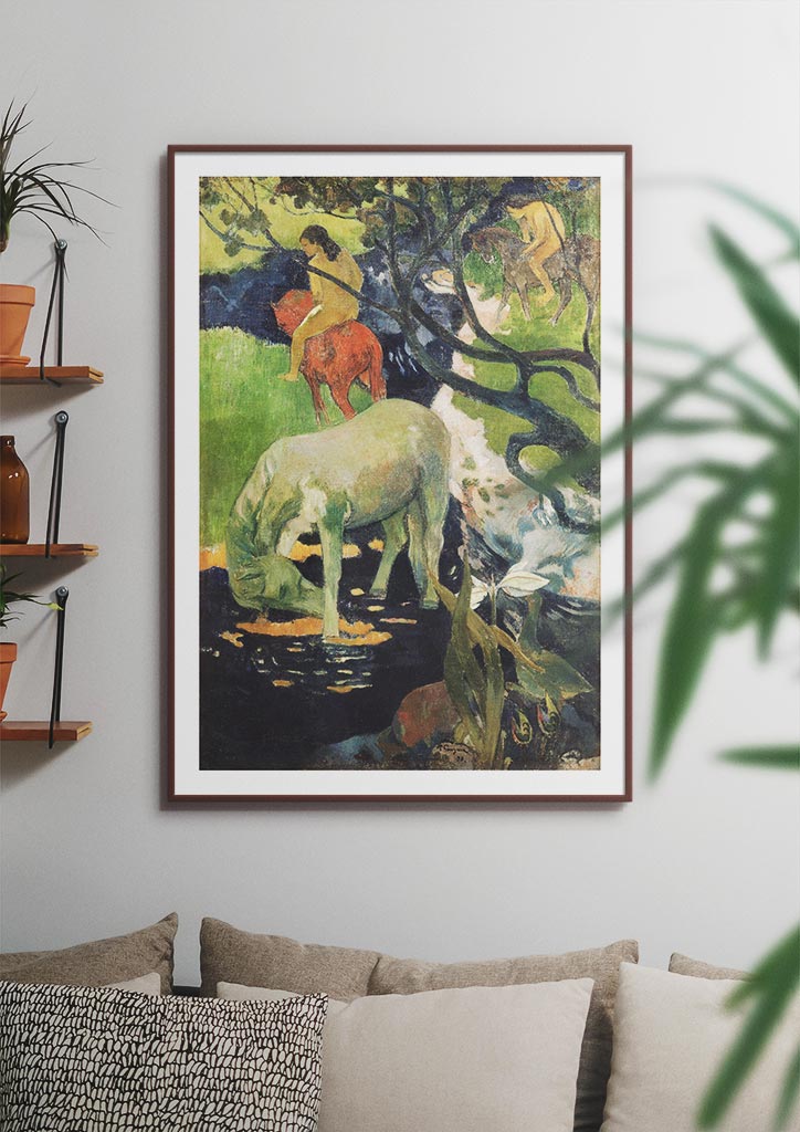 Paul Gauguin Print - The White Horse