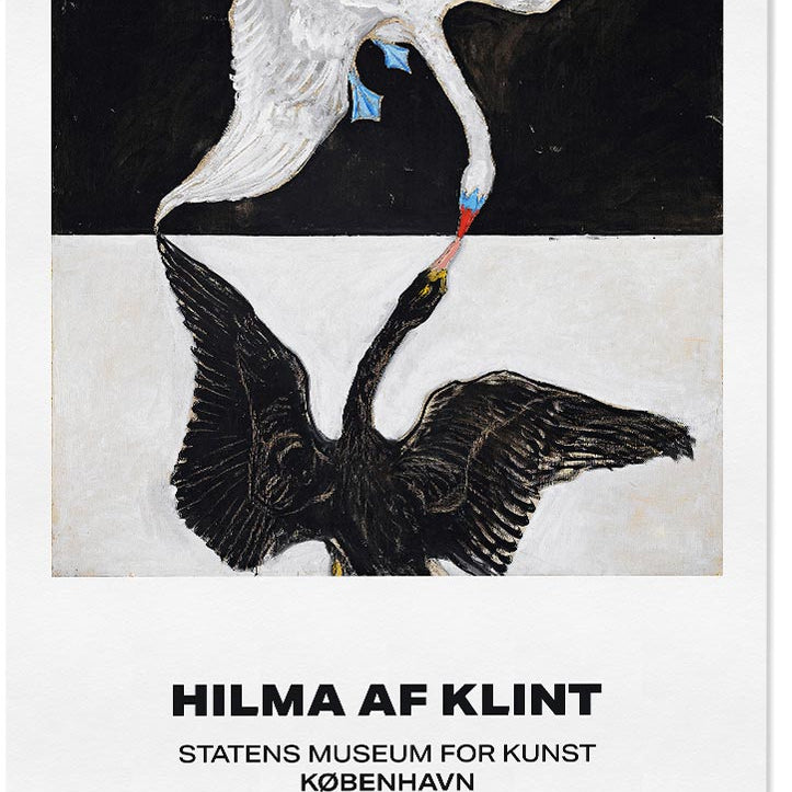 Hilma af Klint Exhibition Poster - Swans 