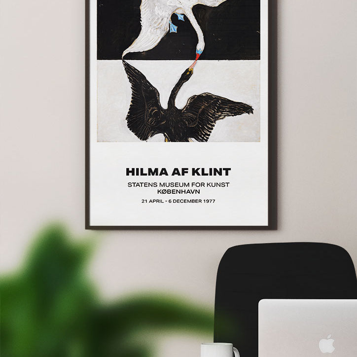 Hilma af Klint Exhibition Poster - Swans 