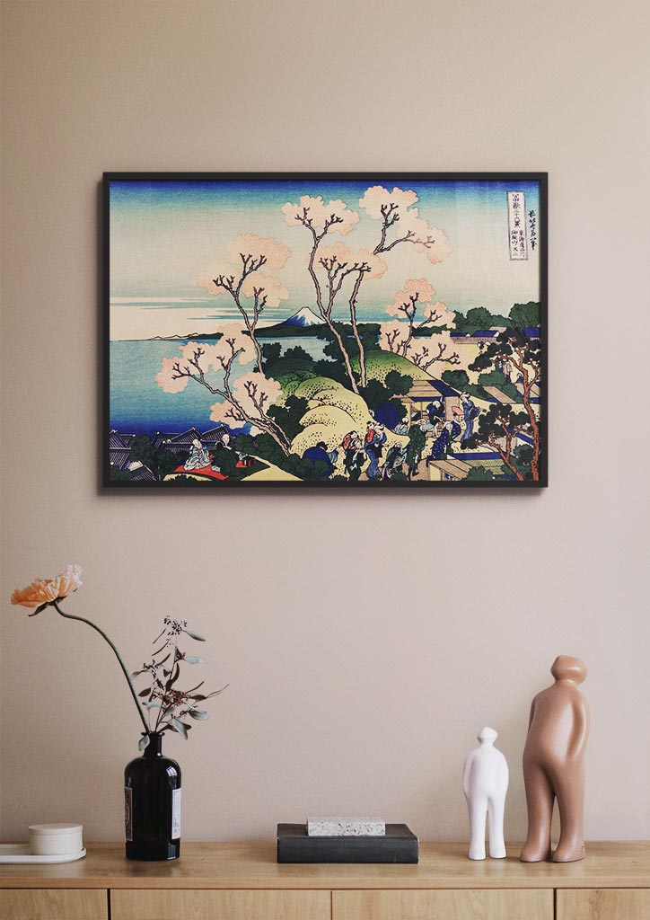 Hokusai Art Print - Goten-Yama Hill