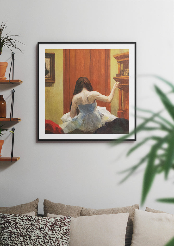 Edward Hopper Square Print | New York Interior – Posterist