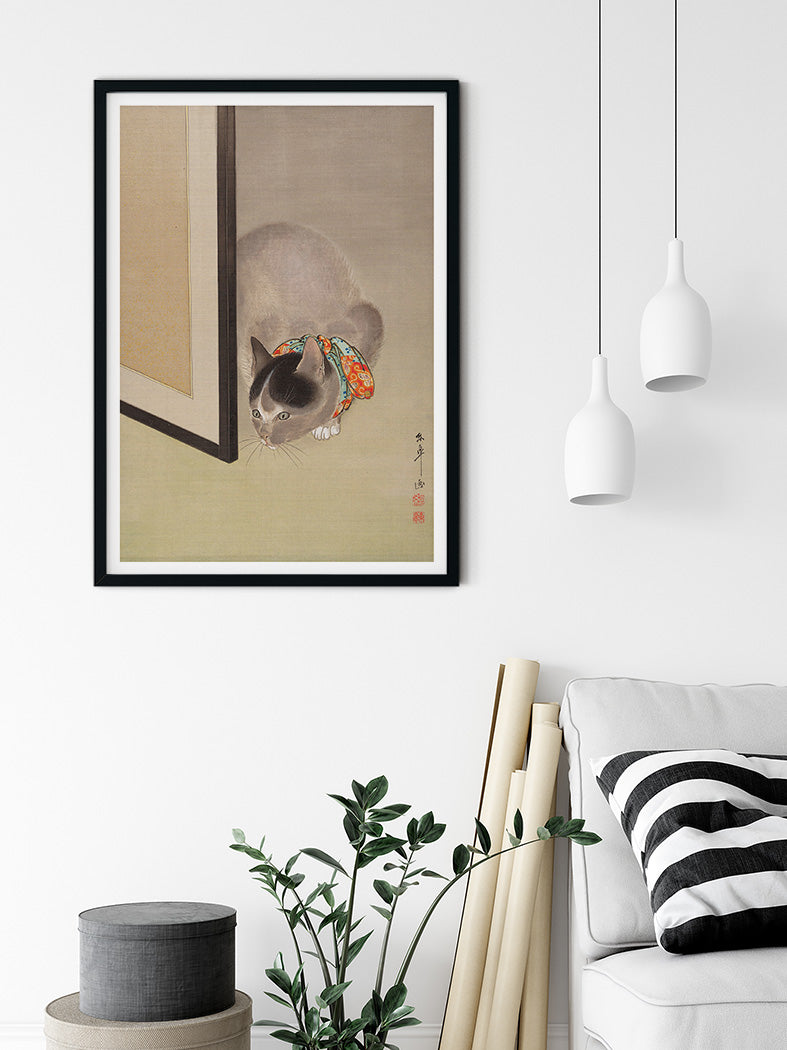 Japanese Cat Art Poster