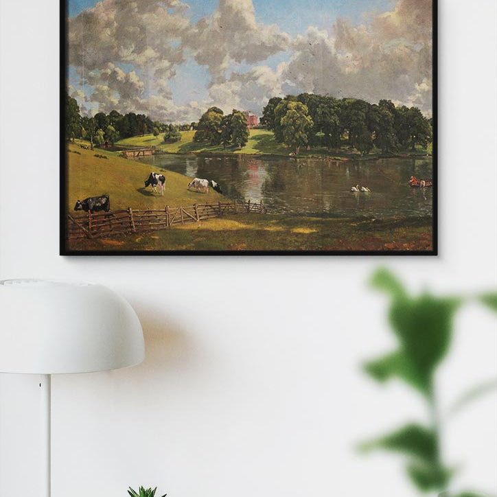 High-quality reproduction art print of John Constable's Wivenhoe Park painting.