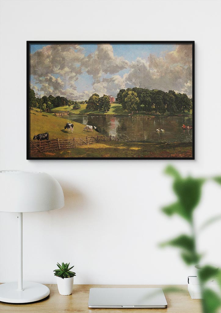 High-quality reproduction art print of John Constable's Wivenhoe Park painting.