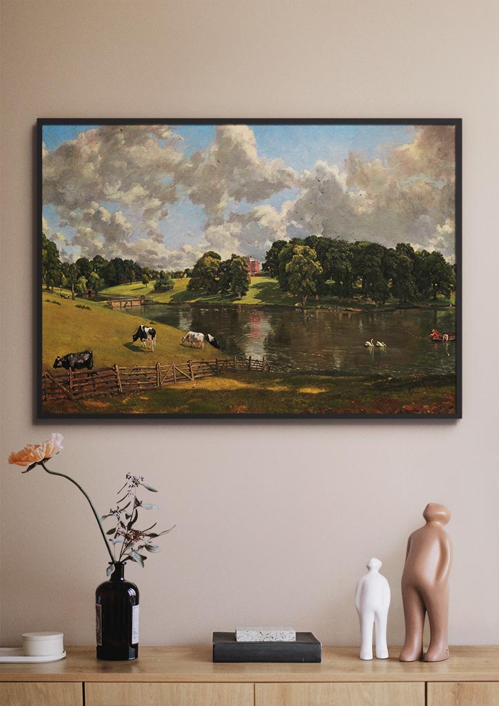 High-quality reproduction art print of John Constable's Wivenhoe Park painting.