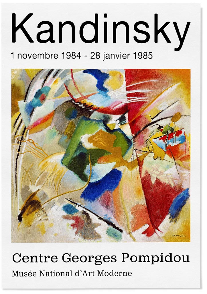 Kandinsky Exhibition Print - Painting with Green Center
