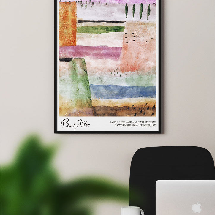 Paul Klee Art Exhibition Poster - Poplars