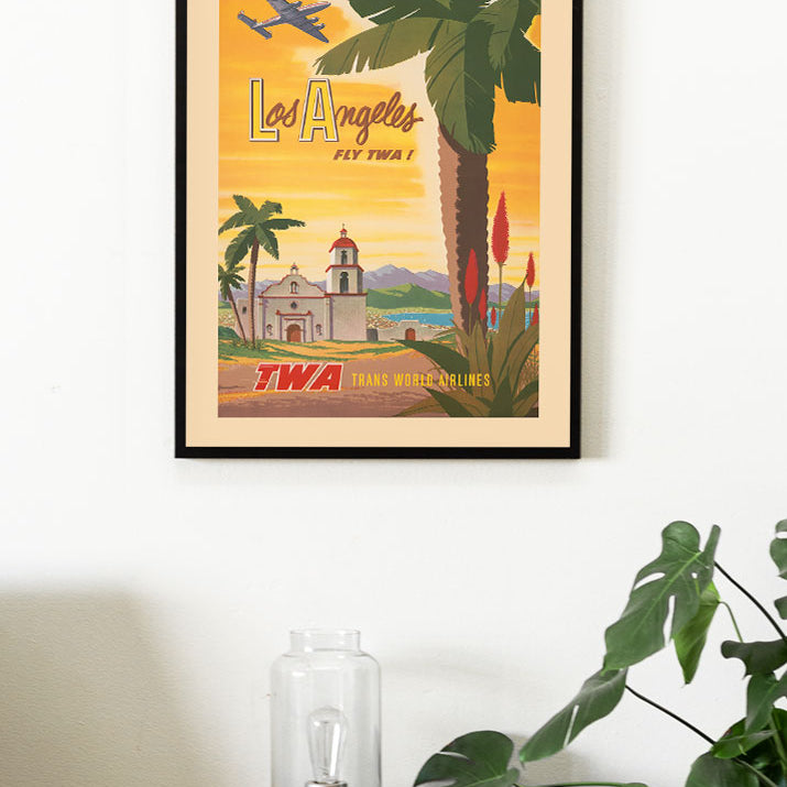 Los Angeles Vintage Travel Poster