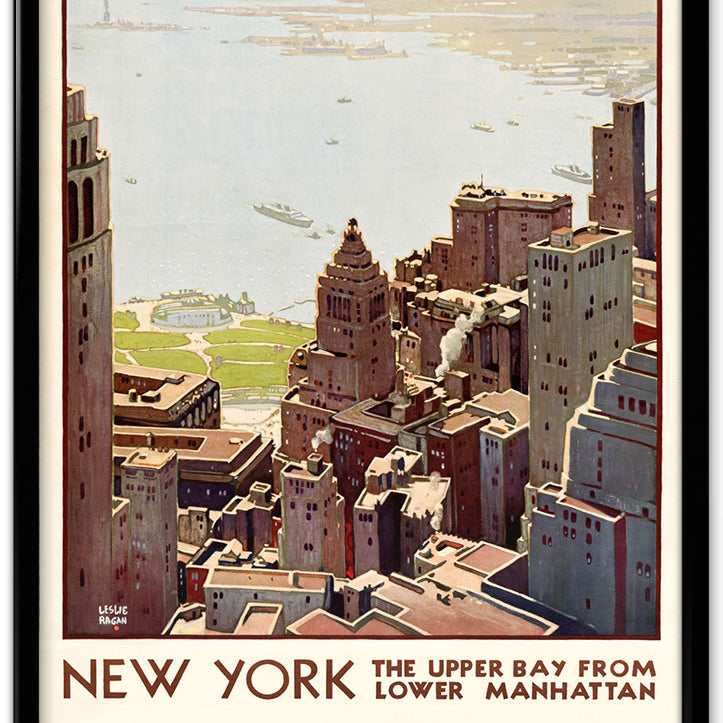 Mahattan, New York Travel Poster