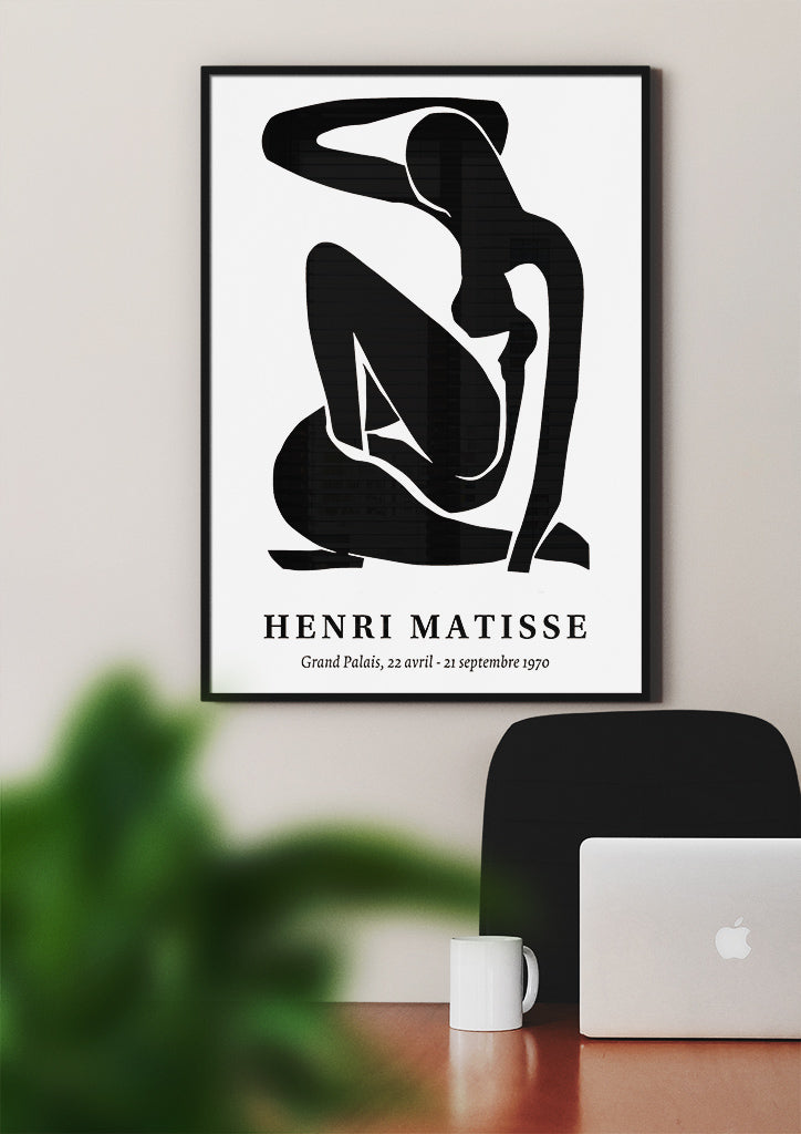 Henri Matisse Cut-Out Poster - Black Nude pt.3