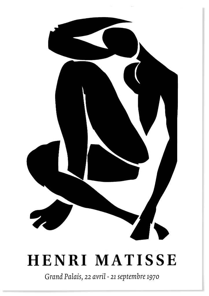 Henri Matisse Cut-Out Exhibition Poster - Black Nude pt.4