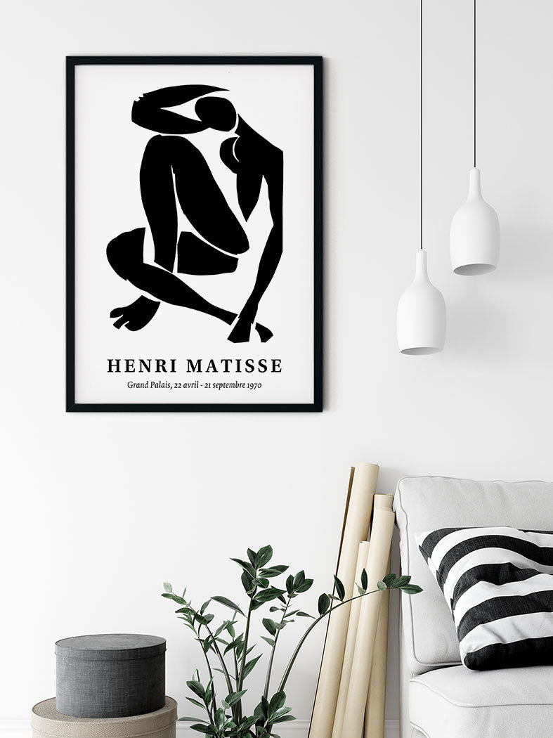 Henri Matisse Cut-Out Exhibition Poster - Black Nude pt.4