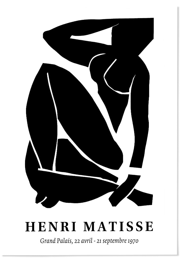 Henri Matisse Cut-Out Print - Black Nude pt.2