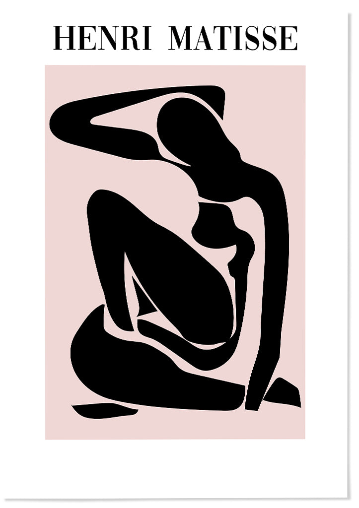 Henri Matisse Art Print - Black Nude Cut-Out