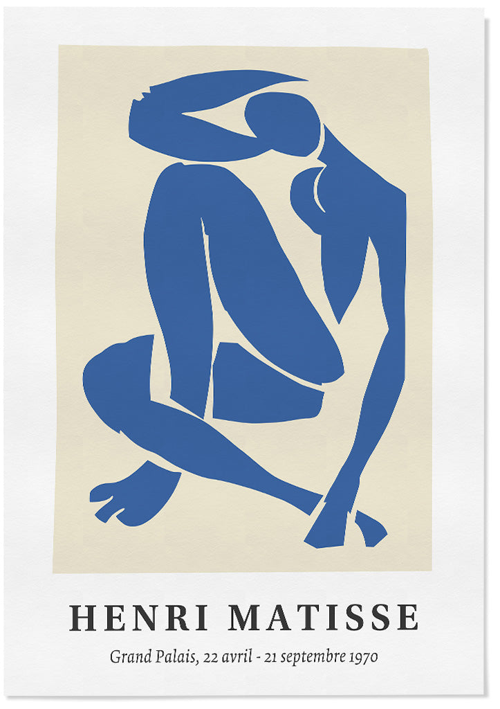 Henri Matisse Cut-Out Exhibition Poster - Blue Nude