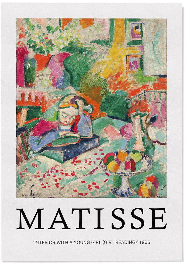 Henri Matisse Art Print - Interior with a Young Girl