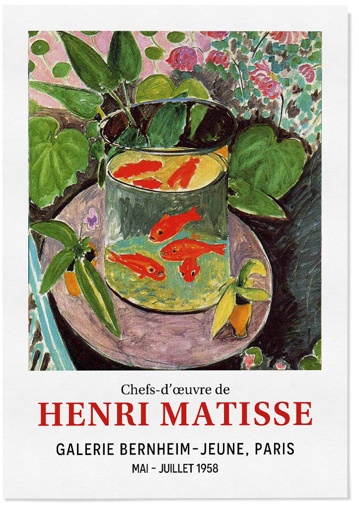Henri Matisse Goldfish Exhibition Poster