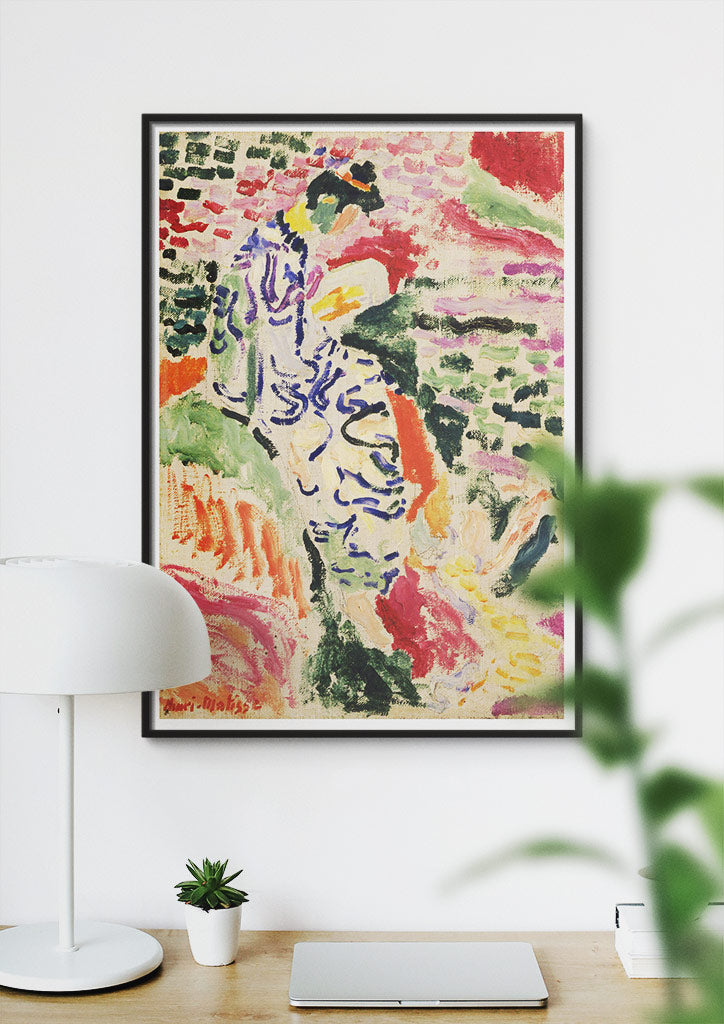 Henri Matisse Art Print - La Japonaise: Woman beside the