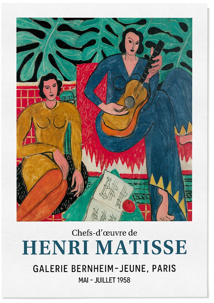 Henri Matisse Exhibition Poster, La Musique