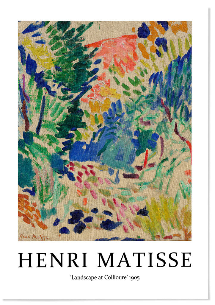 Henri Matisse Art Print Set - Open Window and Landscape at Collioure