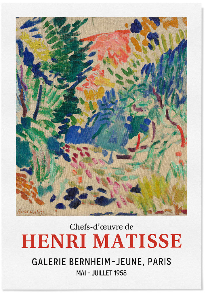 Henri Matisse Exhibition Poster | Landscape at Collioure