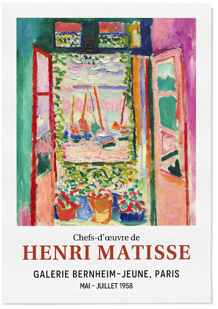 Open Window at Collioure by Henri Matisse Art Poster