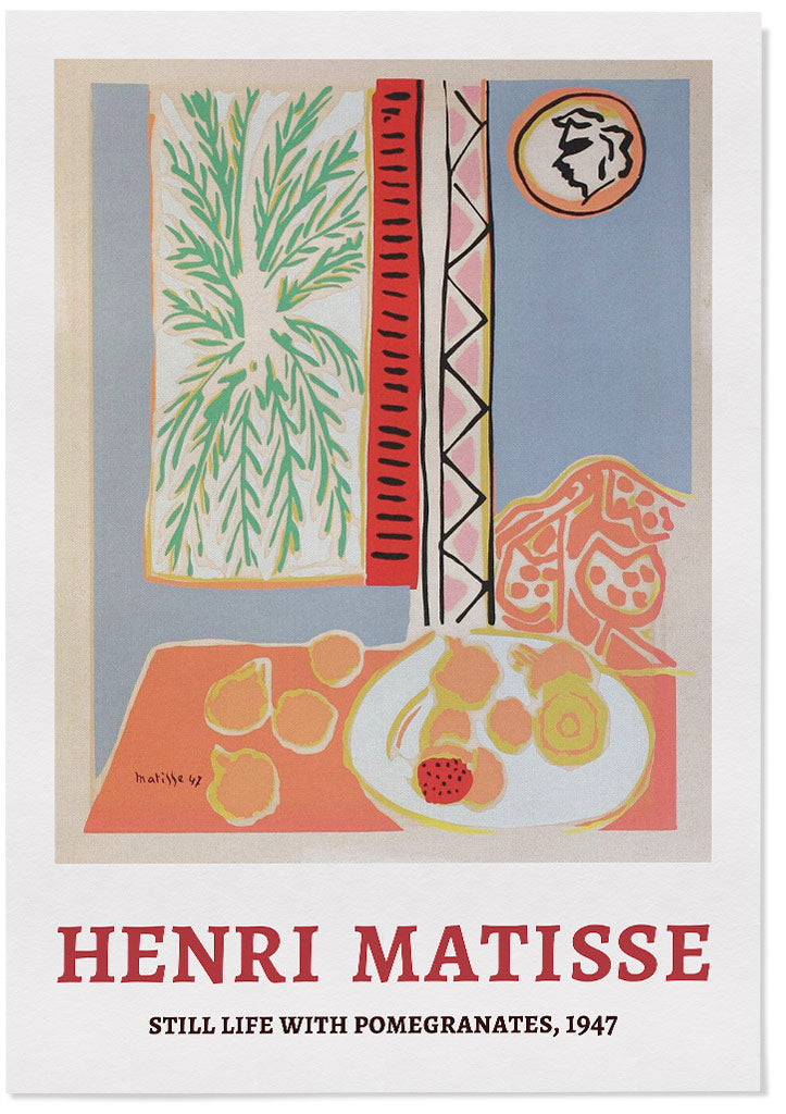 Henri Matisse Poster - Still Life with Pomegranates
