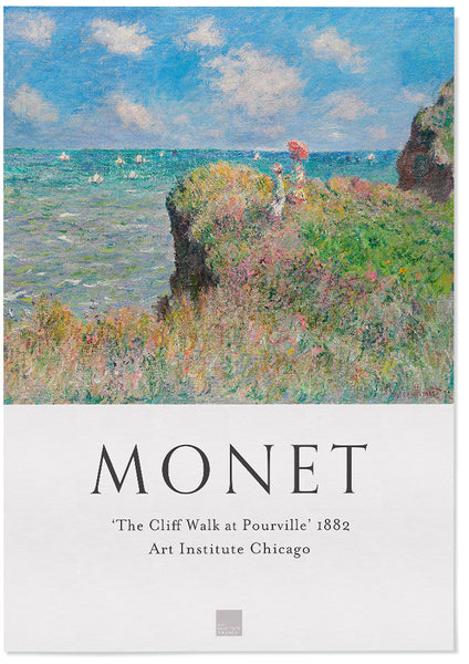 Claude Monet, pittura impressionista, Cliff Walk a Pourville, 1882 Foto stock