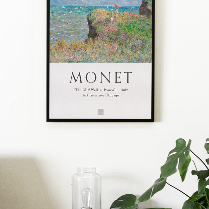 Claude Monet Print - The Cliff Walk at Pourville