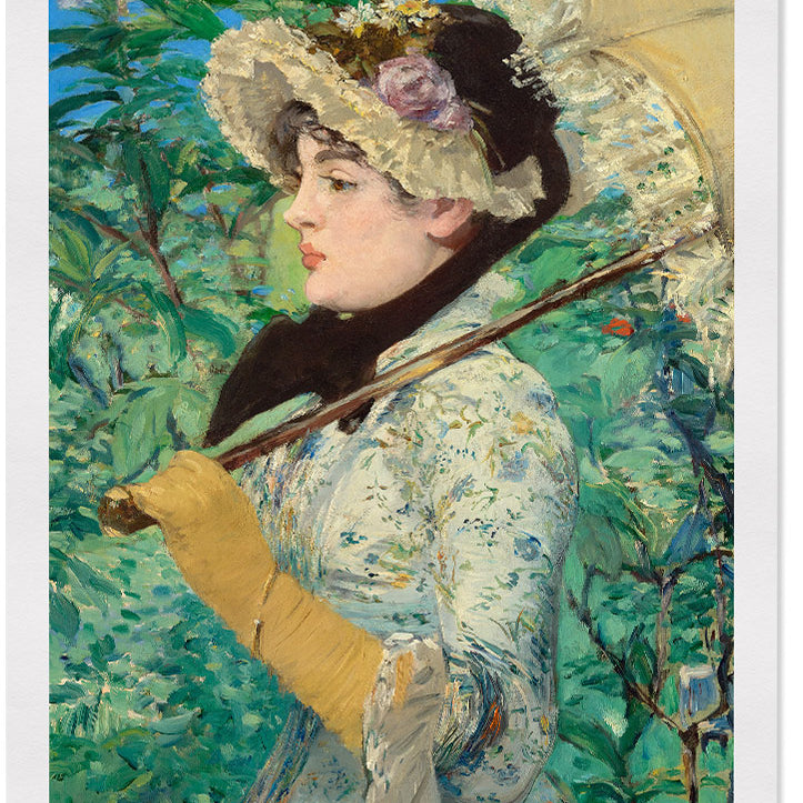 Édouard Manet painting Spring (Jeanne Demarsy)