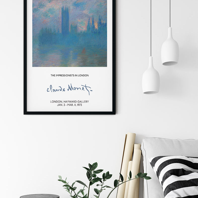 Claude Monet London Exhibition Poster
