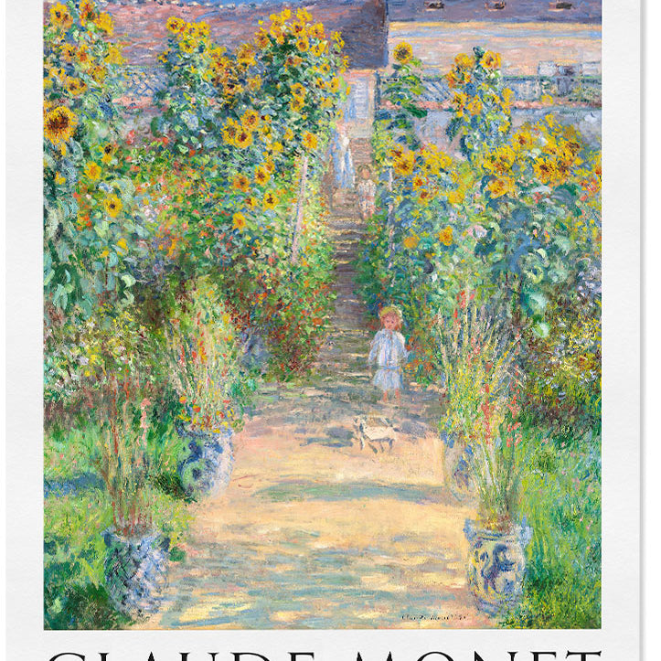 Monet Art Print - The Artist's Garden at Vétheuil
