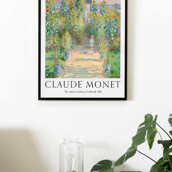 Monet Art Print - The Artist's Garden at Vétheuil