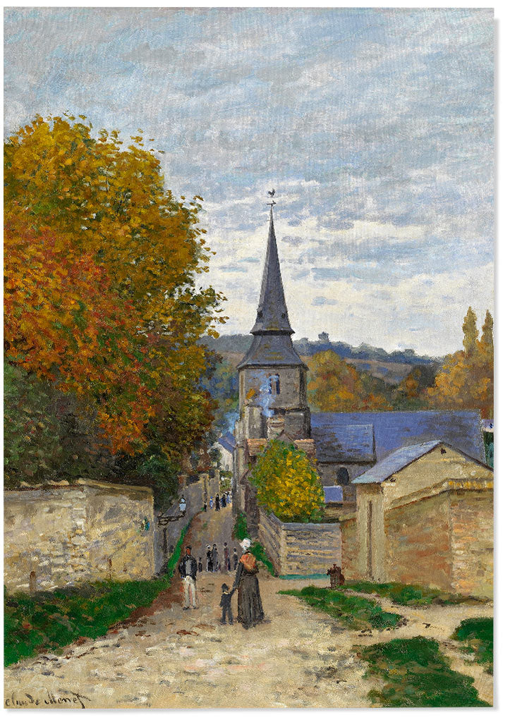 Claude Monet Print - Street in Sainte-Adresse