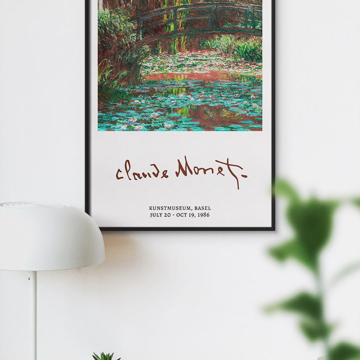 Claude Monet Signature Print - Water Lily Pond