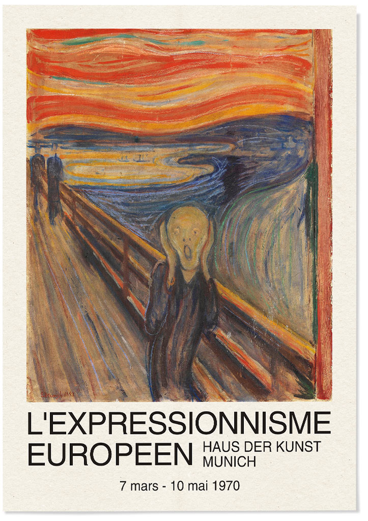 Edvard Munch Exhibition Poster - The Scream