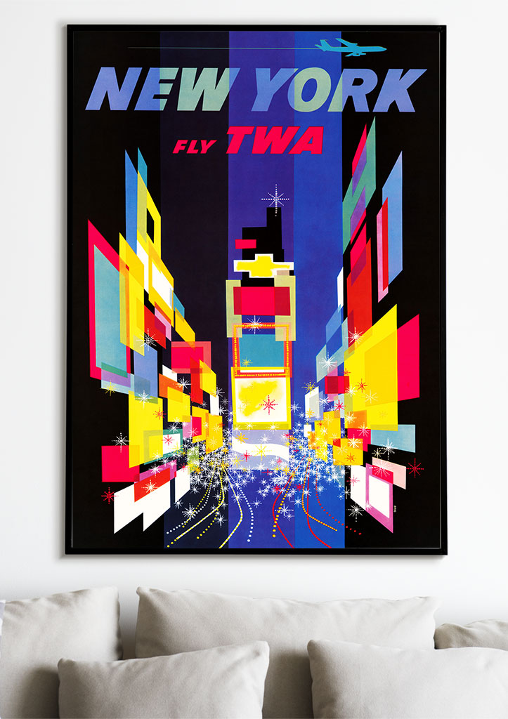 New York Travel Poster by TWA