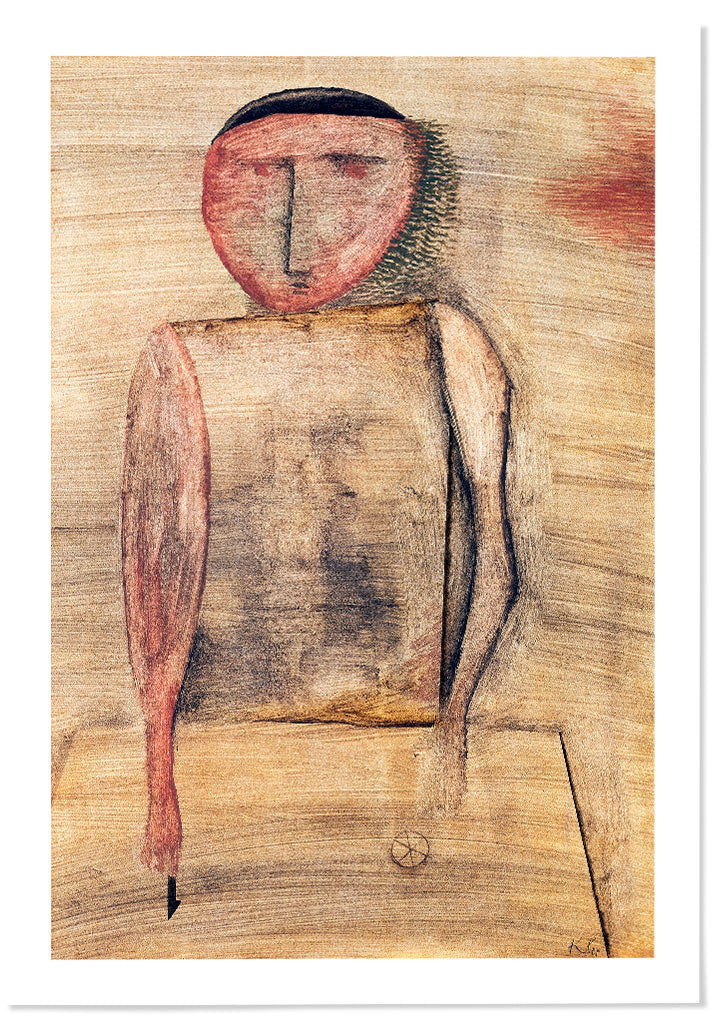 Paul Klee poster featuring his artwork the 'Doctor' from 1930.