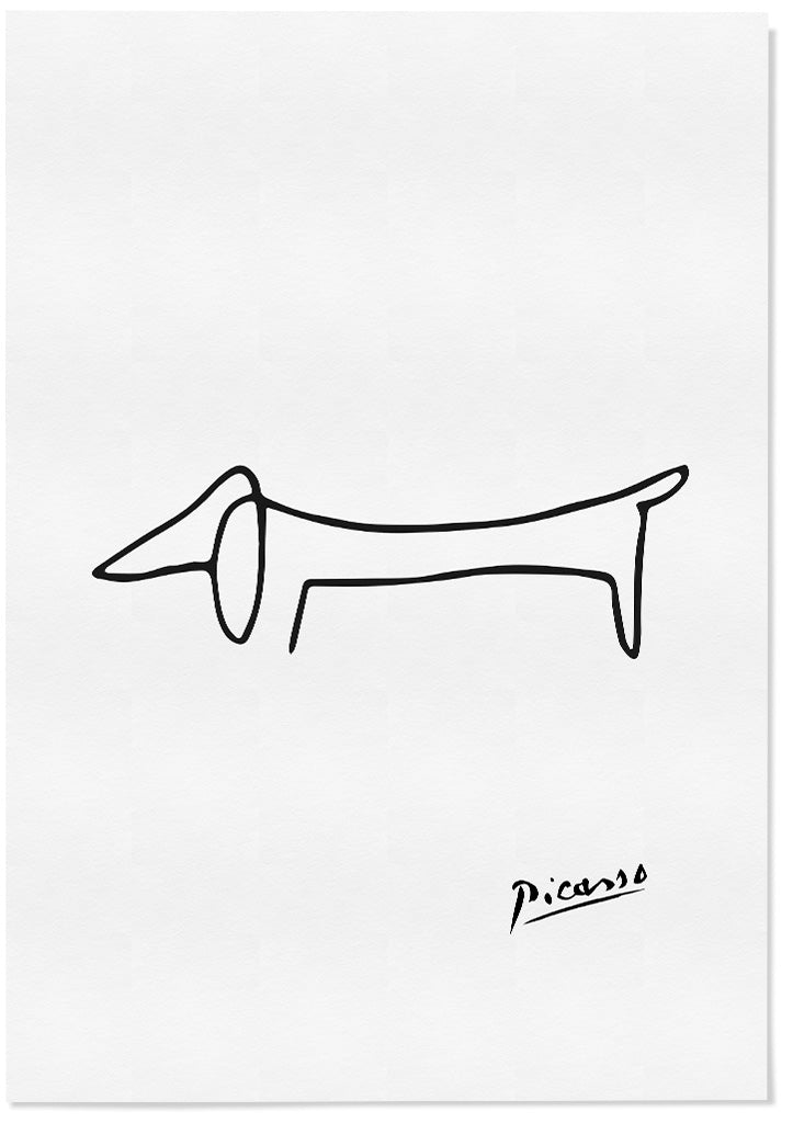 Pablo Picasso Art Poster - The Dog