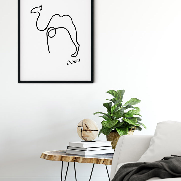 Pablo Picasso Line Drawing - Camel