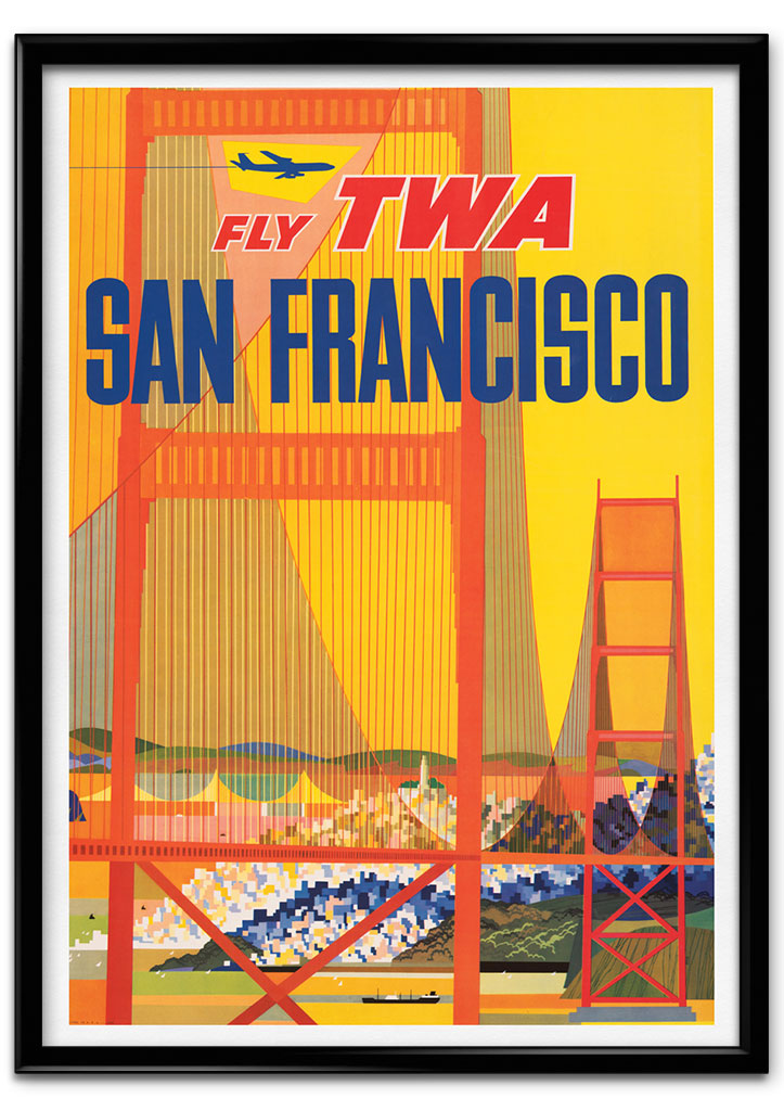 San Francisco California Travel Poster