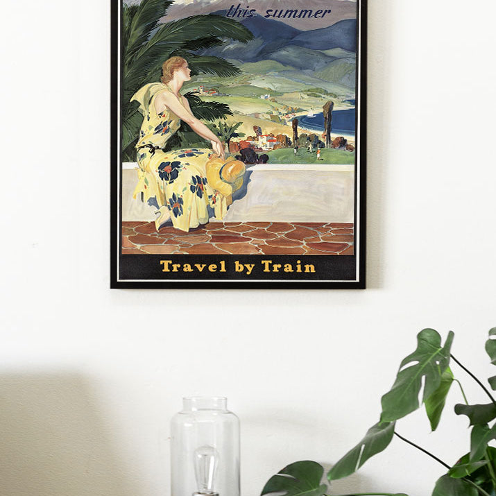 California This Summer Retro Travel Poster