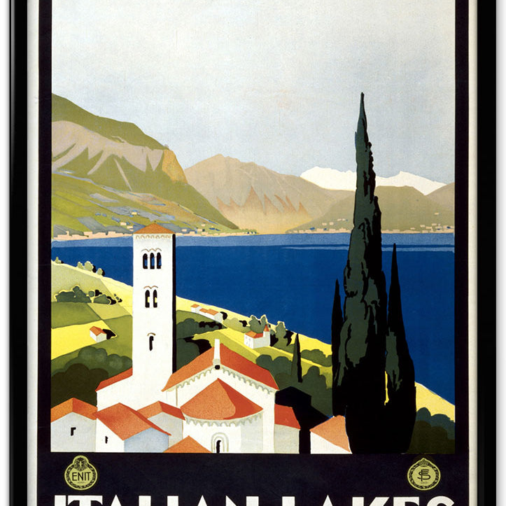 Italian Lakes Travel Poster