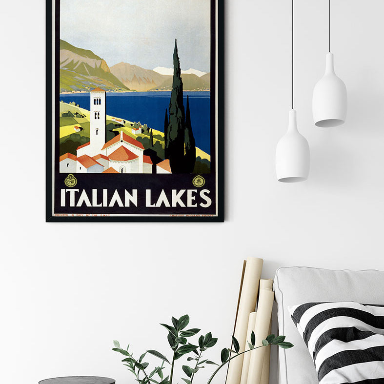 Italian Lakes Travel Poster