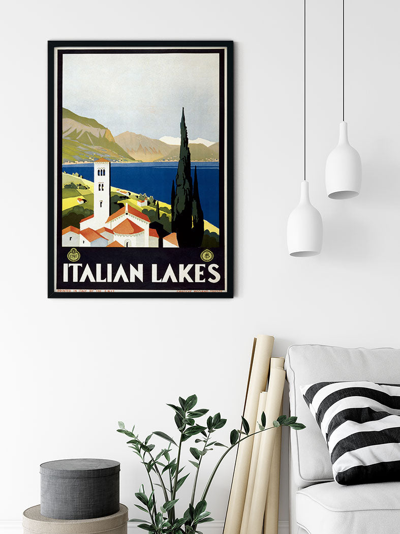 Italian Lakes Travel Poster