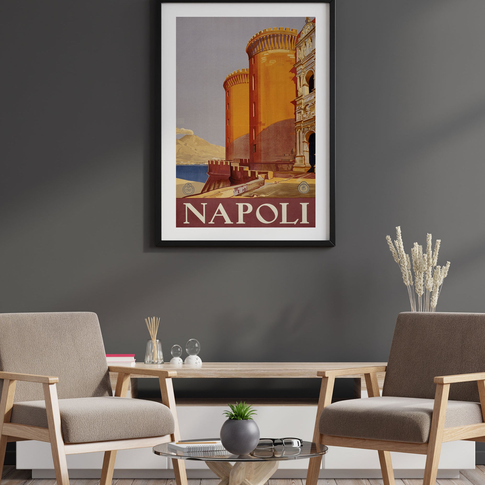 Vintage Napoli Travel Poster